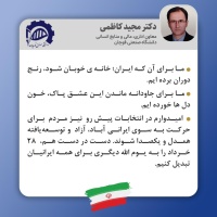 پیام جناب آقای دکتر کاظمی، معاونت محترم اداری، مالی و منابع انسانی دانشگاه صنعتی قوچان برای حضور  پرشور در انتخابات ۱۴۰۰