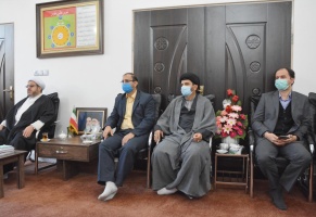 دیدار ریاست جدید دانشگاه صنعتی قوچان با امام جمعه معزز شهرستان قوچان