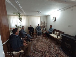 دیدار مسئول محترم نهاد نمایندگی مقام معظم رهبری دانشگاه صنعتی قوچان با جانباز و مدافع حرم قوچانی