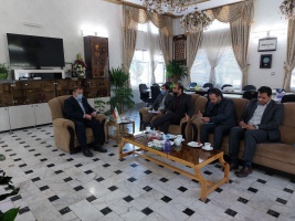 دیدار جناب آقای دکتر مهدویان ریاست محترم دانشگاه صنعتی قوچان با جناب آقای مهندس صفایی فرماندار محترم شهرستان قوچان