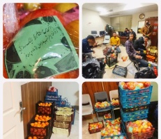 توزیع بسته‌های پذیرایی برای دانشجویان خوابگاهی به مناسبت شب یلدا