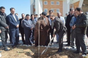 مراسم روز درختکاری در دانشگاه صنعتی قوچان برگزار شد + گزارش تصویری