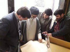 دیدار خانواده دانشگاه صنعتی قوچان با استاد علی اکبر اسماعیلی قوچانی کاتب بزرگ‌ترین قرآن جهان