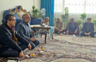 دیدار مسئولین دانشگاه صنعتی قوچان با خانواده‌ معظم شهید براتعلی جنگی