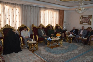 دیدار اعضای هیئت رئیسه و مسئولین پایگاه بسیج کارکنان دانشگاه صنعتی قوچان با خانواده شهید داوود