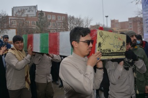 تدفین باشکوه شهید گمنام در دانشگاه صنعتی قوچان