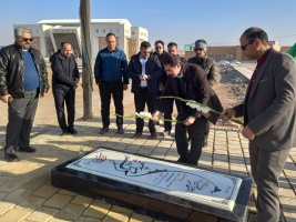 غبارروبی مزار شهید گمنام دانشگاه صنعتی قوچان و تجدید میثاق با آرمان‌های انقلاب اسلامی