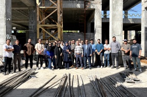 بازدید علمی دانشجویان مهندسی عمران از پروژه‌های عمرانی شهرستان قوچان