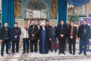 حضور اساتید و کارکنان دانشگاه صنعتی قوچان در نماز جمعه؛ برپایی میز خدمت و پذیرایی ویژه به مناسبت حلول ماه مبارک رجب