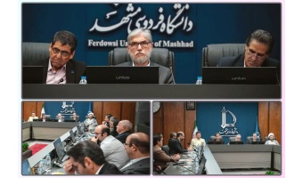 حضور دکتر آیتی، رئیس دانشگاه صنعتی قوچان در نشست هم‌اندیشی وزیر علوم با نخبگان دانشگاهی خراسان رضوی