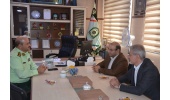 دیدار دکتر علی آیتی با فرمانده جدید نیروی انتظامی شهرستان قوچان