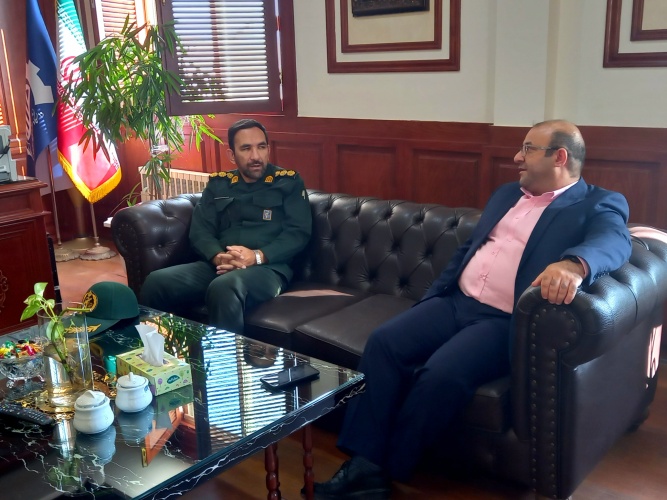 دیدار فرمانده سپاه شهرستان با ریاست دانشگاه صنعتی قوچان به مناسبت روز دانشجو