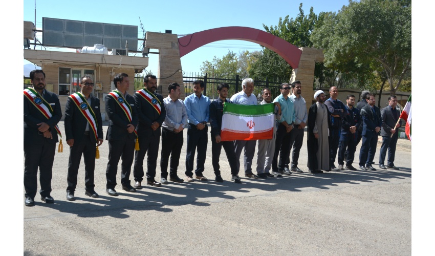 آیین اهتزاز پرچم جمهوری اسلامی ایران در دانشگاه صنعتی قوچان